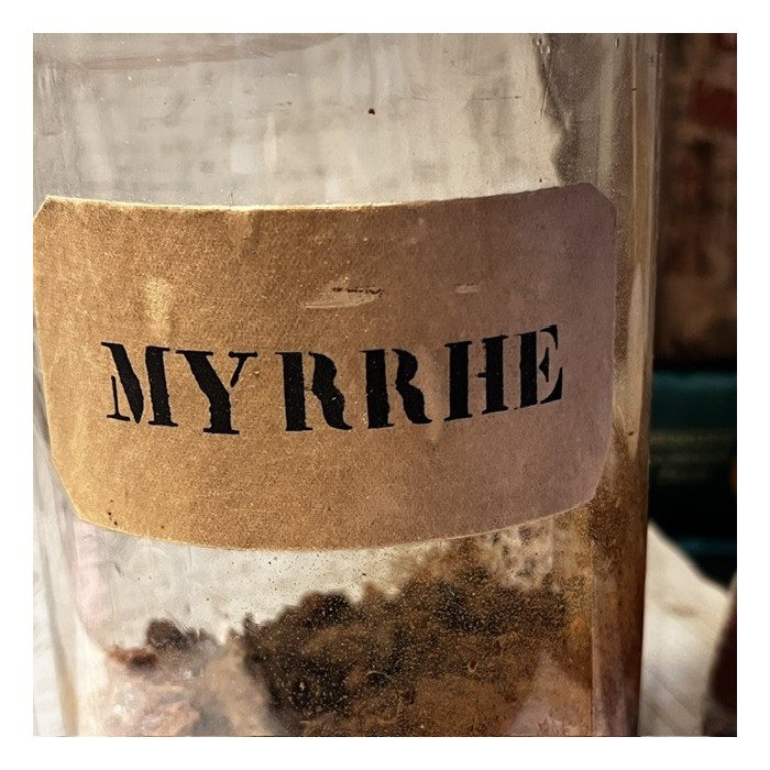 Myrrhe - Bocal ancien de pharmacie-Apothicaire