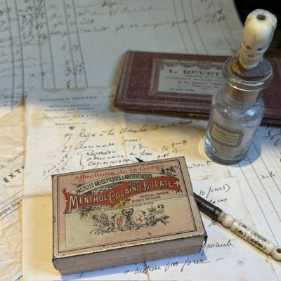 Boîte de pastilles à la cocaïne de 1900 - MBC- Menthol Cocaïno Boraté