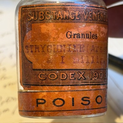 Strychnine - Arsenic - CODEX 1908 - POISON - Antique pharmacy bottle