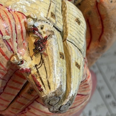 Dr Auzoux - Modèle anatomique du cerveau - Papier-mâché - 1874