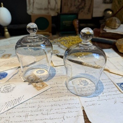 Small antique glass bell - Medical suction cup