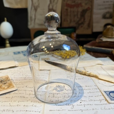 Small antique glass bell - Medical suction cup