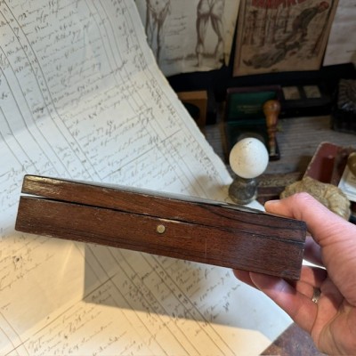 Napoleon III compartmentalised box in rosewood veneer