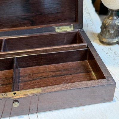 Napoleon III compartmentalised box in rosewood veneer