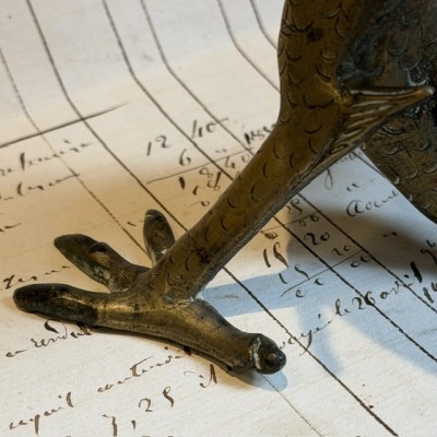 Chinese Dragon with 4 claws - Mang Dragon - Solid brass sculpture