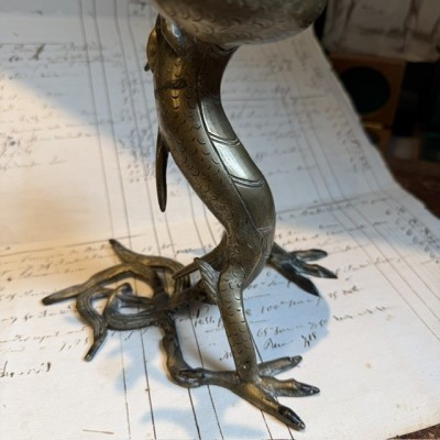 Chinese Dragon with 4 claws - Mang Dragon - Solid brass sculpture