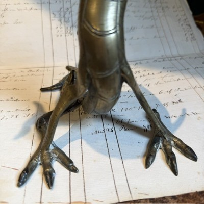 Chinese Dragon with 4 claws - Mang Dragon - Solid brass sculpture