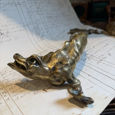 Chimère en bronze du XIXème siècle - Napoléon III - Ancienne poignée