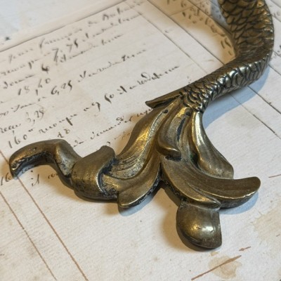 19th-century bronze chimera - Napoleon III – Antique door pull