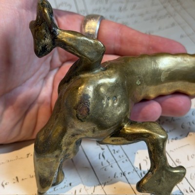 Chimère en bronze du XIXème siècle - Napoléon III - Ancienne poignée