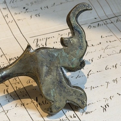 Chimère en bronze du XIXème siècle - Napoléon III - Ancienne poignée