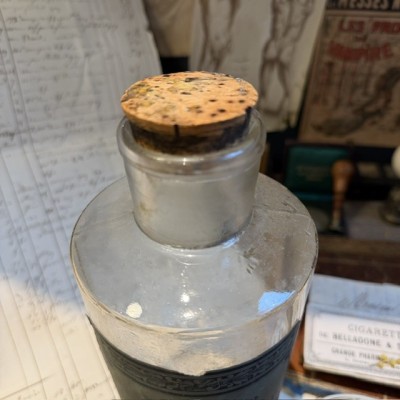 Potassium cyanide and iron - 19th century pharmacy bottle - Apothecary