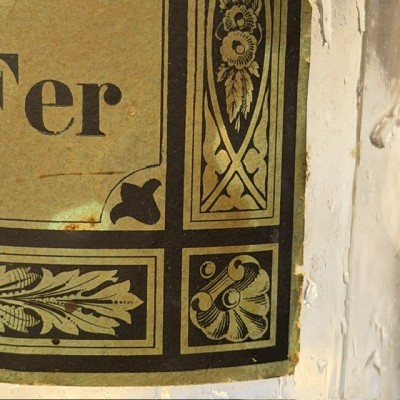 Potassium cyanide and iron - 19th century pharmacy bottle - Apothecary