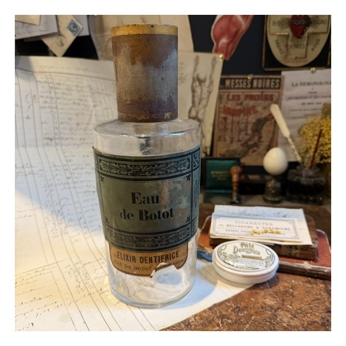 Eau de Botot - Élixir Dentifrice - Flacon de pharmacie - XIXème