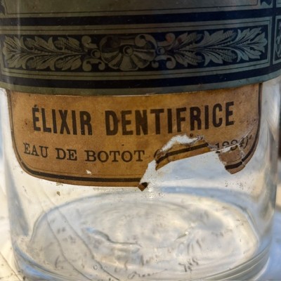Eau de Botot - Élixir Dentifrice - Flacon de pharmacie - XIXème