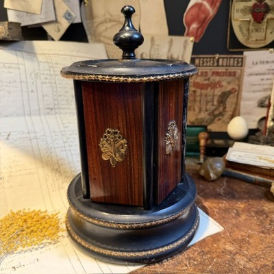 Mechanical cigar dispenser - Cylindrical cigar box - Napoleon III period