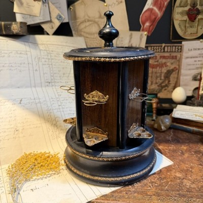 Mechanical cigar dispenser - Cylindrical cigar box - Napoleon III period