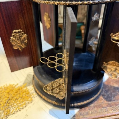 Mechanical cigar dispenser - Cylindrical cigar box - Napoleon III period