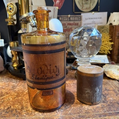 Elastic collodion - Vintage pharmacy bottle - Apothecary