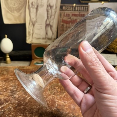 Cloche à spécimen en verre soufflé - Cloche d'apothicaire renversée - Vase à graines