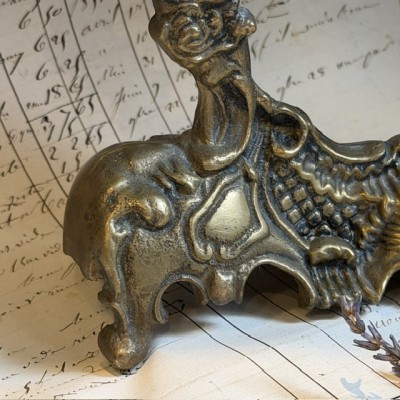 Large antique swivelling table mirror - Psyche - XIXth