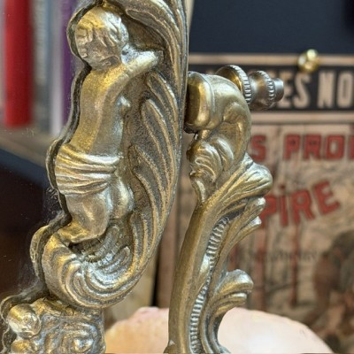 Large antique swivelling table mirror - Psyche - XIXth