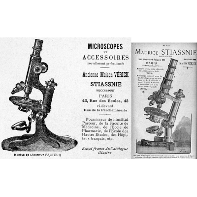 Stiassnie Microscope Paris - Laboratory microscope - Circa 1905–1908