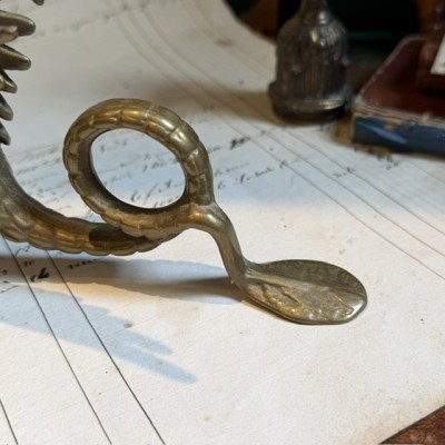 Griffin or Dragon Candleholder - Solid Brass