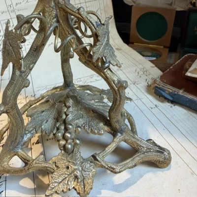 Trumpet Vase Mount in brass - James Dixon & Sons, Sheffield - c.1860