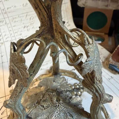 Trumpet Vase Mount in brass - James Dixon & Sons, Sheffield - c.1860