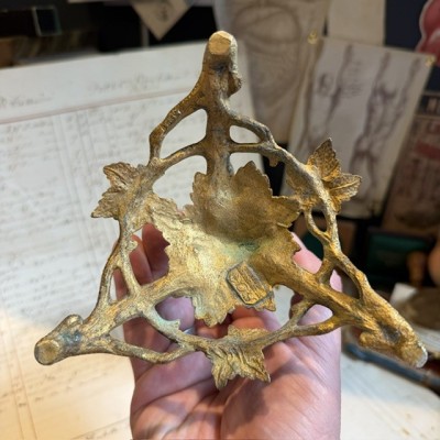 Trumpet Vase Mount in brass - James Dixon & Sons, Sheffield - c.1860