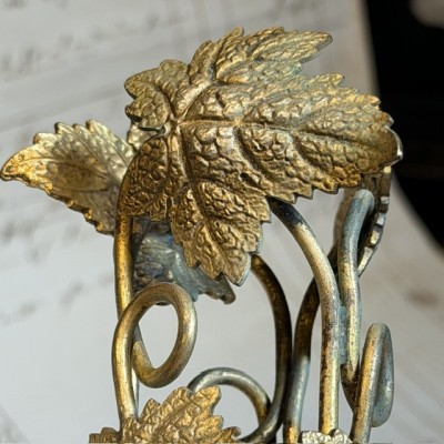 Trumpet Vase Mount in brass - James Dixon & Sons, Sheffield - c.1860