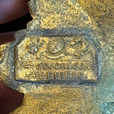 Trumpet Vase Mount in brass - James Dixon & Sons, Sheffield - c.1860