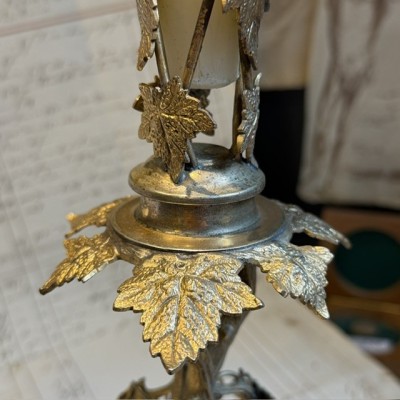 Trumpet Vase Mount in brass - James Dixon & Sons, Sheffield - c.1860