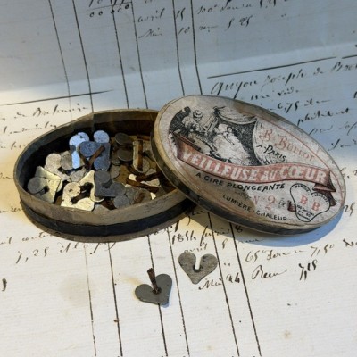 Veilleuse au Cœur - Bullot Paris - XIXème siècle - Boîte en carton