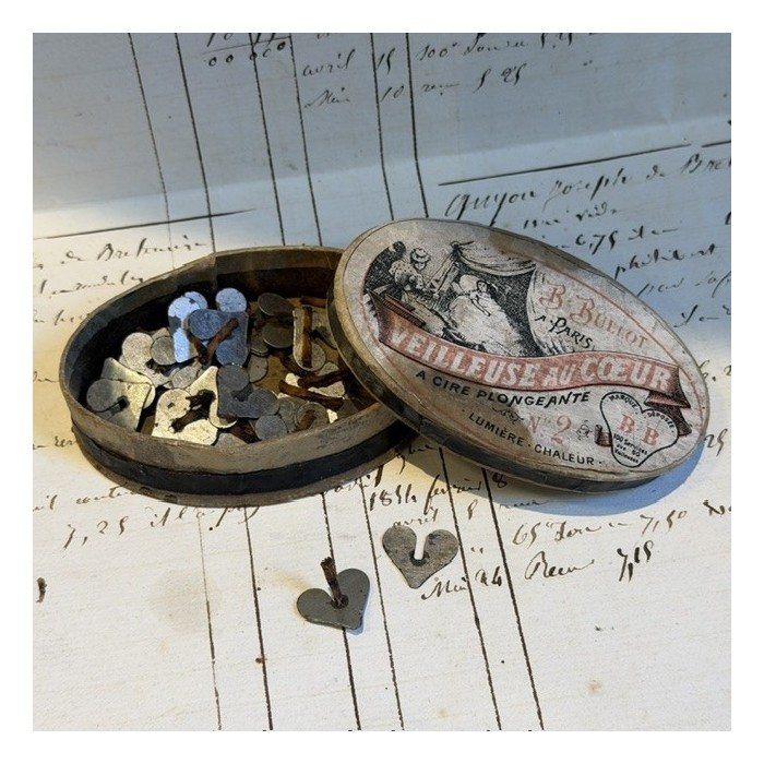 Veilleuse au Cœur - Bullot Paris - XIXème siècle - Boîte en carton