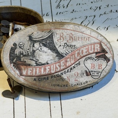 Wick night light - Veilleuse au Cœur -  Bullot Paris - Cardboard box