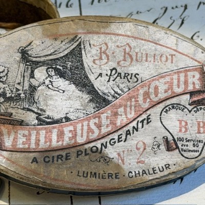 Wick night light - Veilleuse au Cœur -  Bullot Paris - Cardboard box