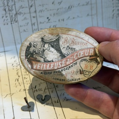 Wick night light - Veilleuse au Cœur -  Bullot Paris - Cardboard box