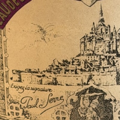 Eau de Cologne du Mont St Michel - Flacon bleu Pharmacie - Apothicaire