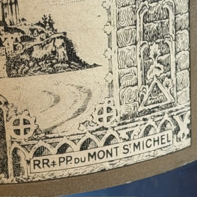 Eau de Cologne du Mont St Michel - Flacon bleu Pharmacie - Apothicaire