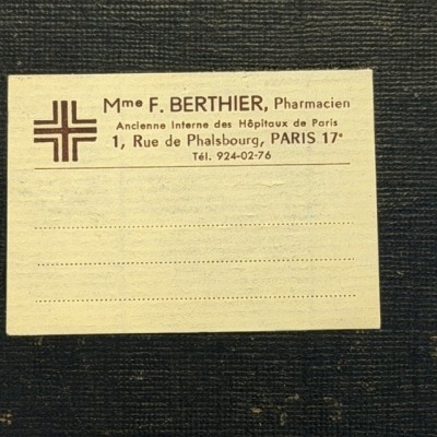 Cahier - Ordonnancier de Pharmacie - VIERGE ou presque