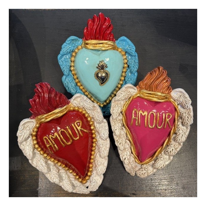 Ex-Voto heart in clay by Cuore di Argilla - votive offering