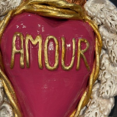 Ex-Voto heart in clay by Cuore di Argilla - votive offering
