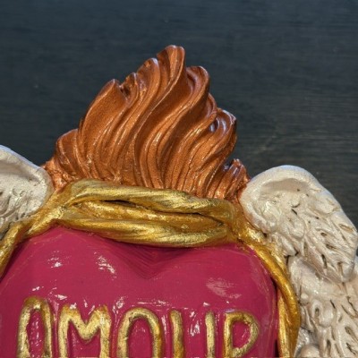 Ex-Voto heart in clay by Cuore di Argilla - votive offering