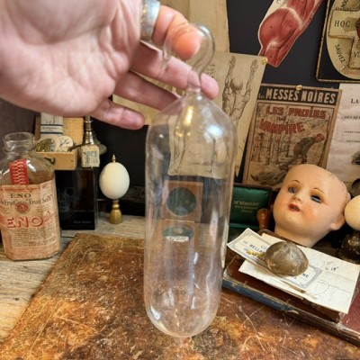 Antique sodium chloride infusion bulb - 500cm3 in its original box