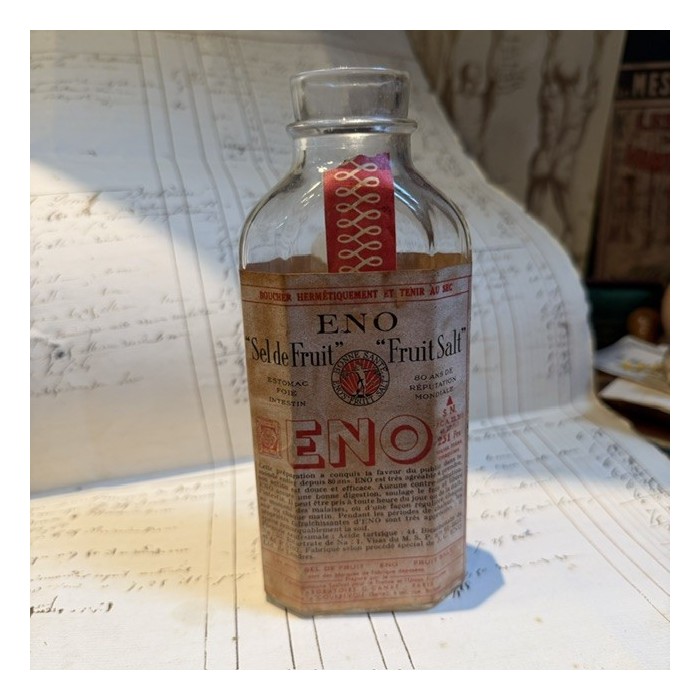 Sel de Fruit ENO - Vintage pharmacy bottle - Apothecary