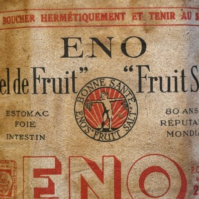 Sel de Fruit ENO - Vintage pharmacy bottle - Apothecary