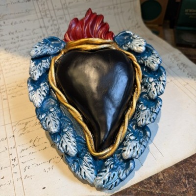 Ex-Voto heart in clay by Cuore di Argilla - votive offering