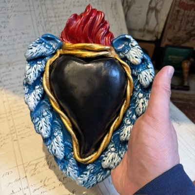 Ex-Voto heart in clay by Cuore di Argilla - votive offering